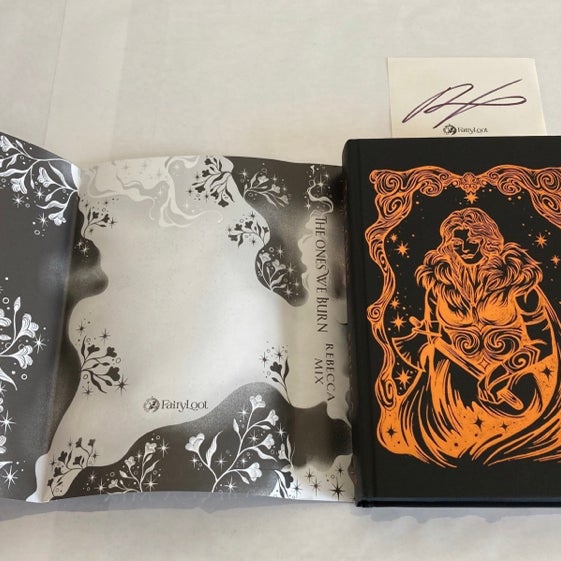Fairyloot The Ones We Burn Ombre Sprayed Edges (minor damage)