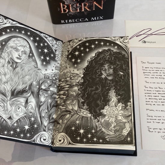 Fairyloot The Ones We Burn Ombre Sprayed Edges (minor damage)