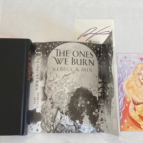 Fairyloot The Ones We Burn Ombre Sprayed Edges (minor damage)