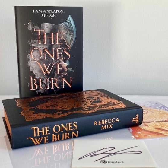 Fairyloot The Ones We Burn Ombre Sprayed Edges (minor damage)