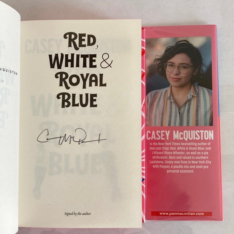 Waterstones SIGNED Exclusive Edition: Red, White & Royal Blue, Sprayed Edges