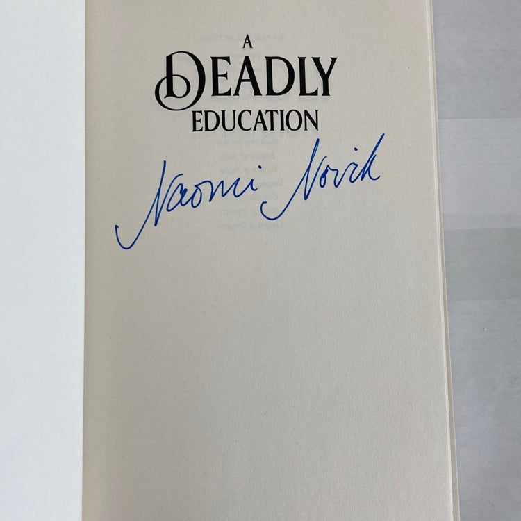 A Deadly Education Waterstones signed sale ed