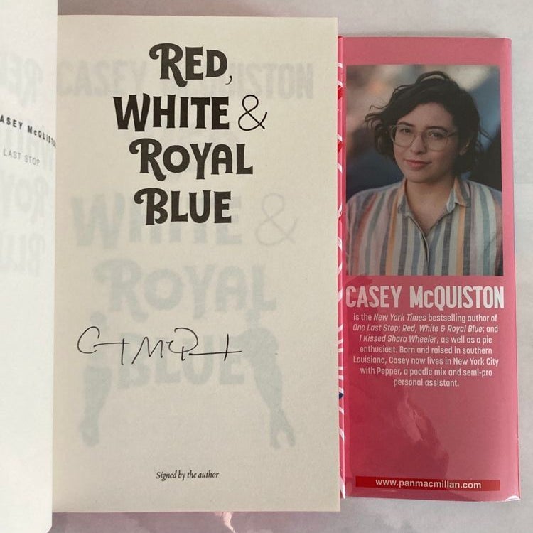 Red, White & Royal Blue, Waterstones Exclusive SIGNED Collector’s Edition