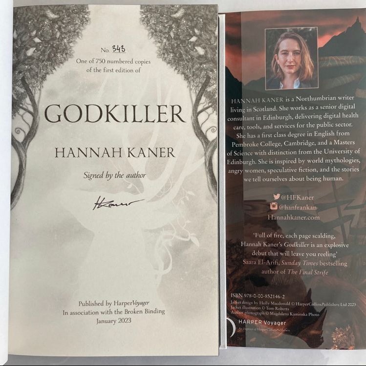 Godkiller (Signed First Edition with sprayed edges) by Kaner