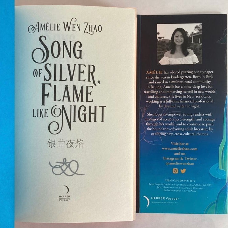 Song Of Silver, Flame Like Night Waterstones Signed Edition ~ Sprayed Edges