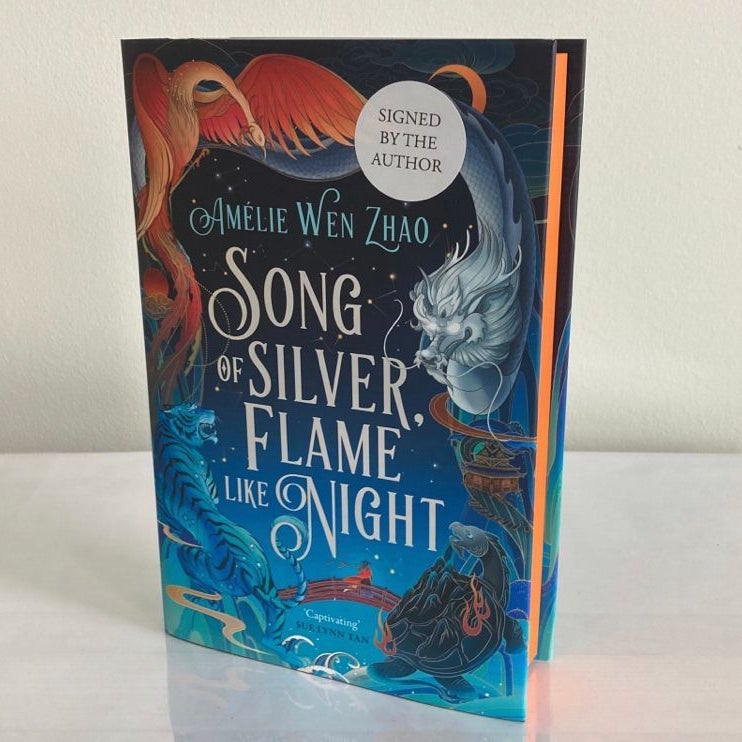 Song Of Silver, Flame Like Night Waterstones Signed Edition ~ Sprayed Edges