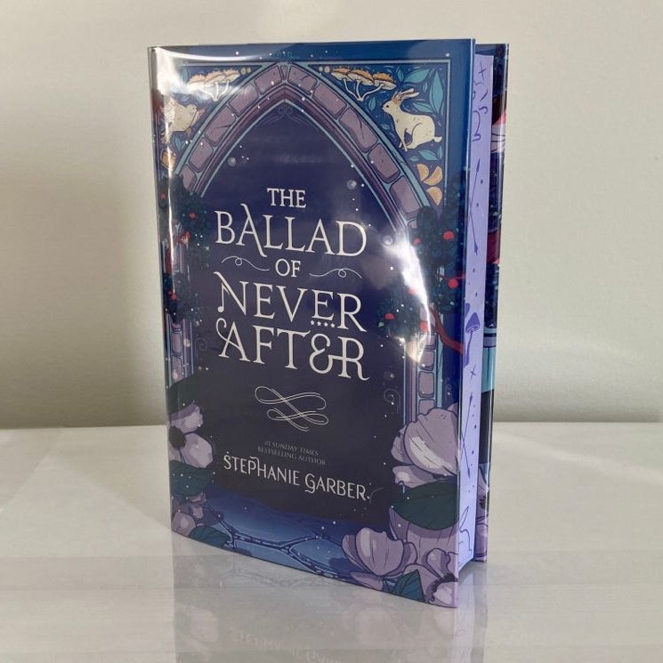 Fairyloot The Ballad authentic of Never After HAND SIGNED STENCILED NEW Stephanie Garber