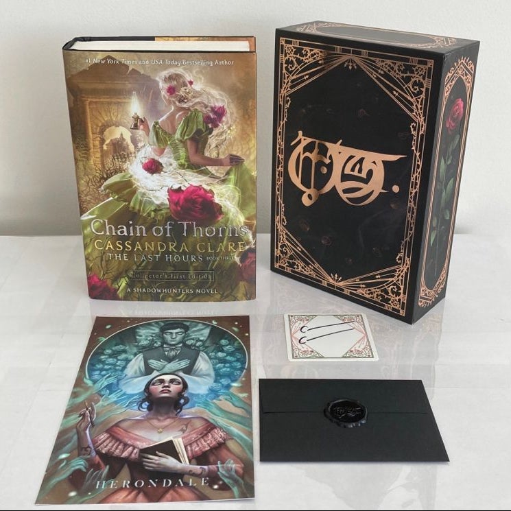 Chain of selling Thorns Litjoy SOLD OUT Slipcase Edition SIGNED Bookplate & BONUS Letter