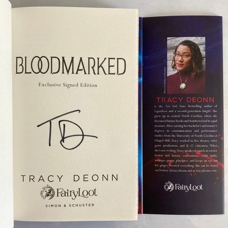 Legendborn Cycle Fairyloot Signed Exclusive Set : Legendborn & Bloodmarked