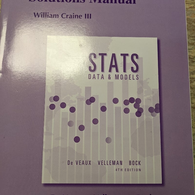 Student's Solutions Manual for Stats