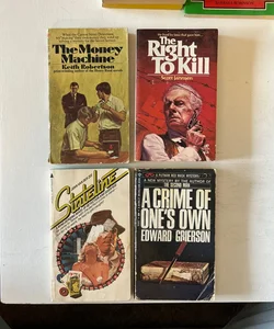 Set of four old school crime/detective books