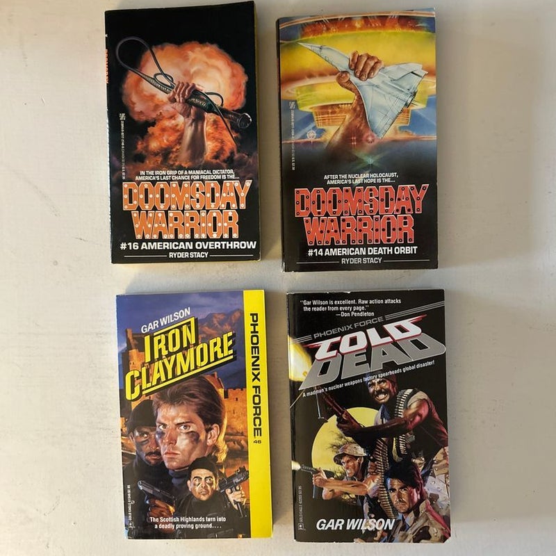 Asst’d action novels (set of four)