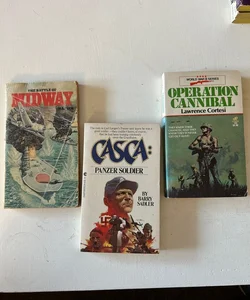 Set of three war novels