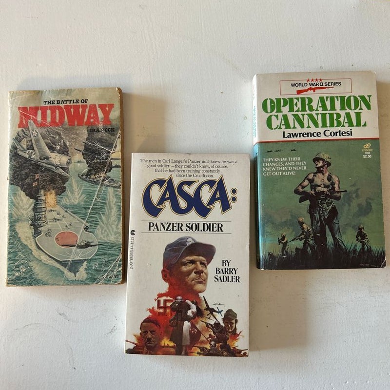 Set of three war novels