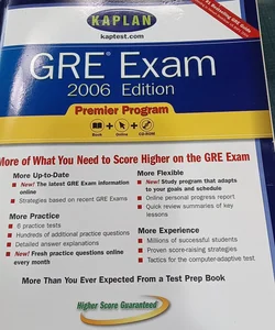 GRE Exam 2006, Premier Program