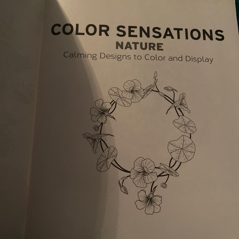 Color Sensations Nature Calming Designs to color and Display