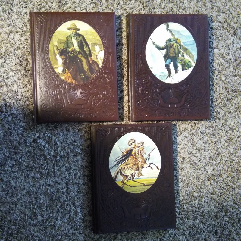 Three the Old West series from Time Life bound and leather cover