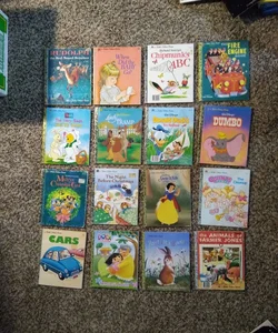 16 Little Golden books selling as one lot or bundle