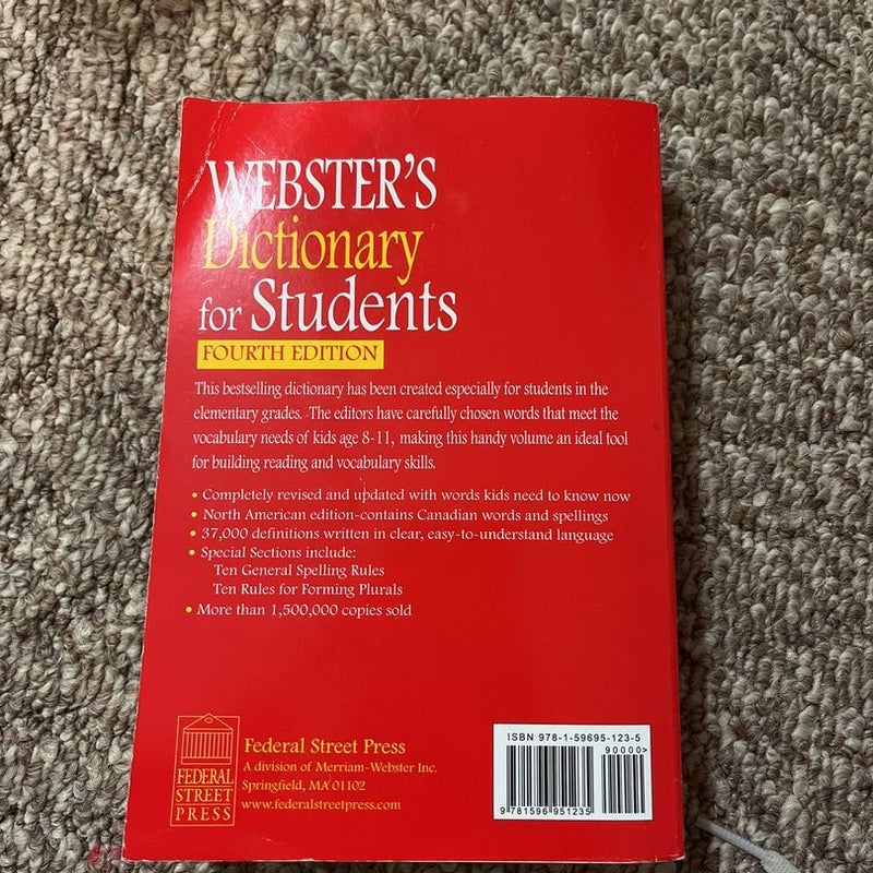 Webster's Dictionary for Students, Fourth Edition