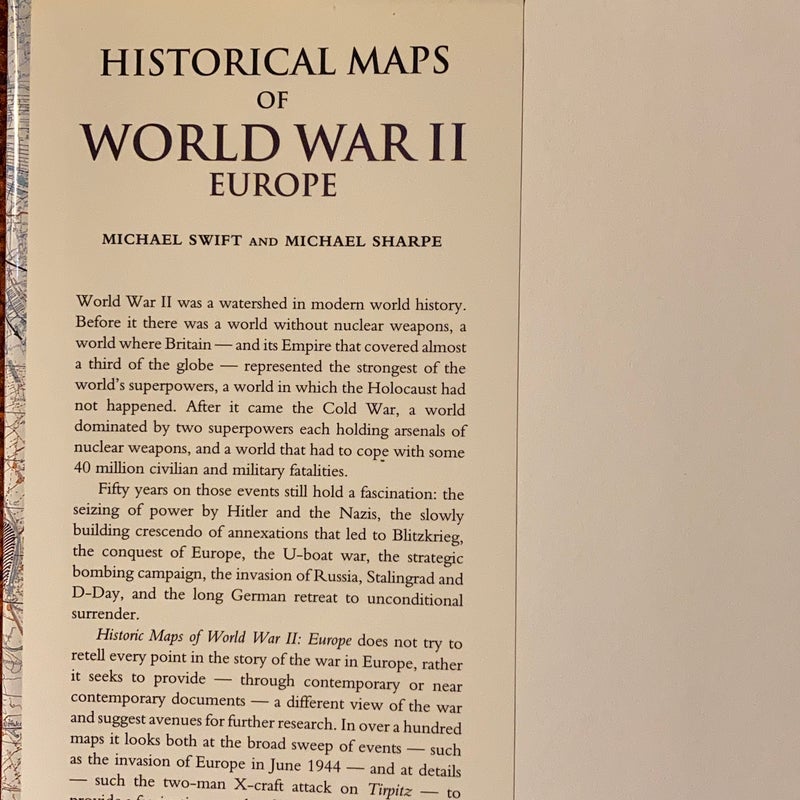Historical Maps of World War II Europe