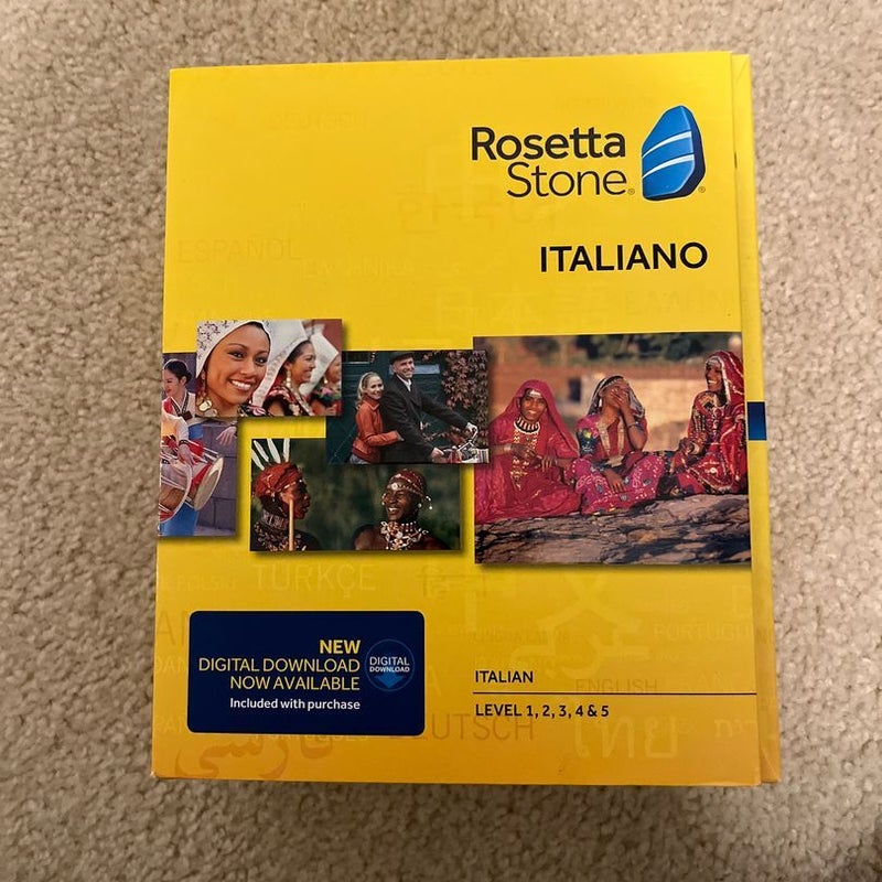 Rosetta Stone Italian v4 Totale Level 1-5 Set