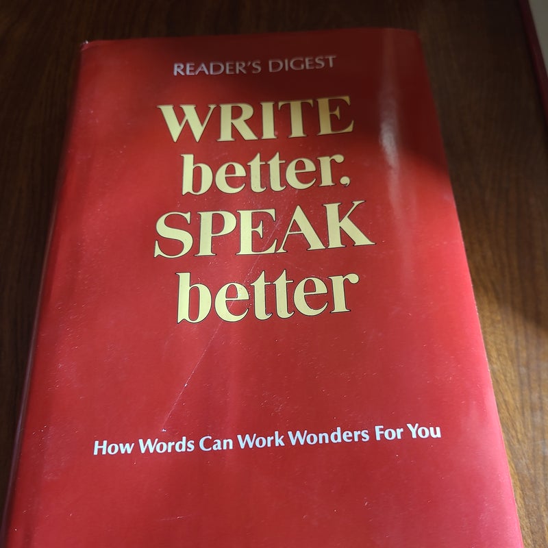Write Better, Speak Better