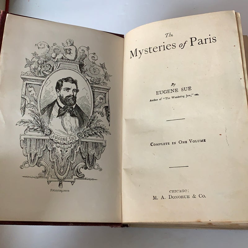 The Mysteries Of Paris M. Eugene Sue HB Complete donohue