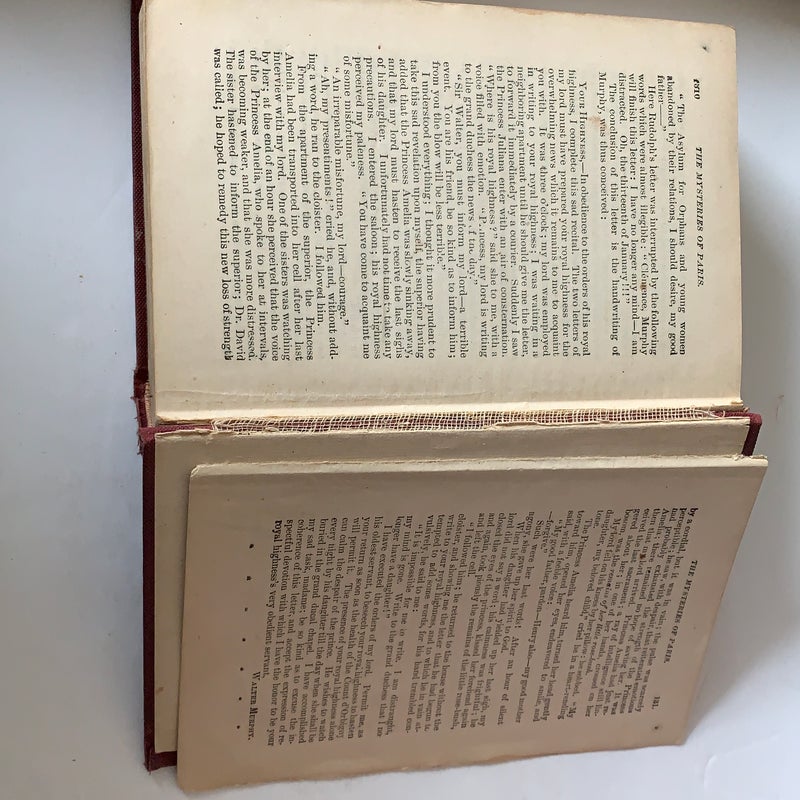 The Mysteries Of Paris M. Eugene Sue HB Complete donohue