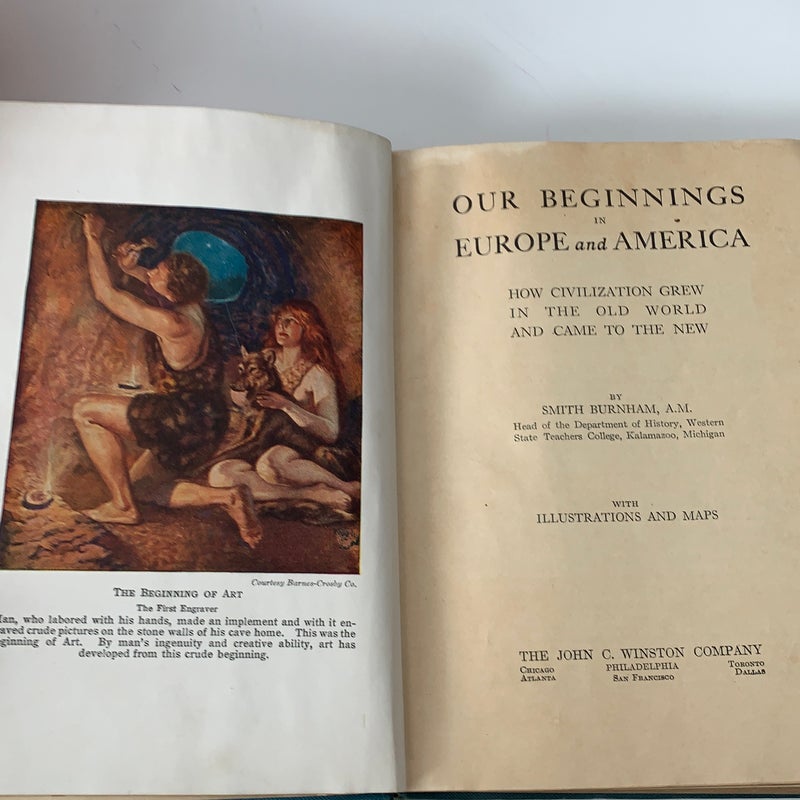 Our Beginnings in Europe and America 1930 By The John C. Winston 