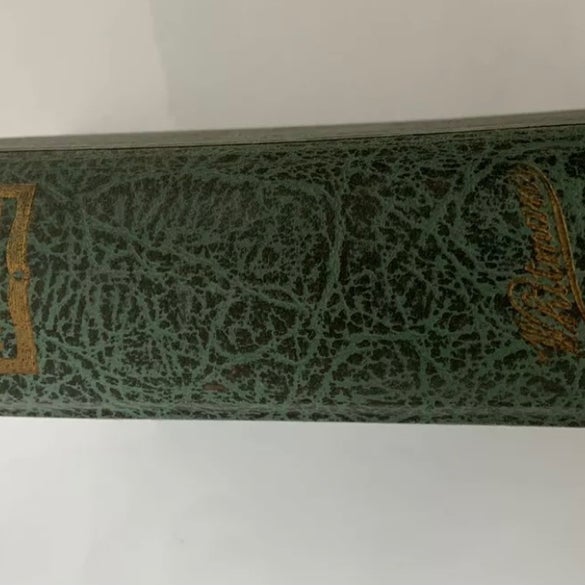 Vintage Whitman's Chocolates Library Package Book Box, Green & Gold Used