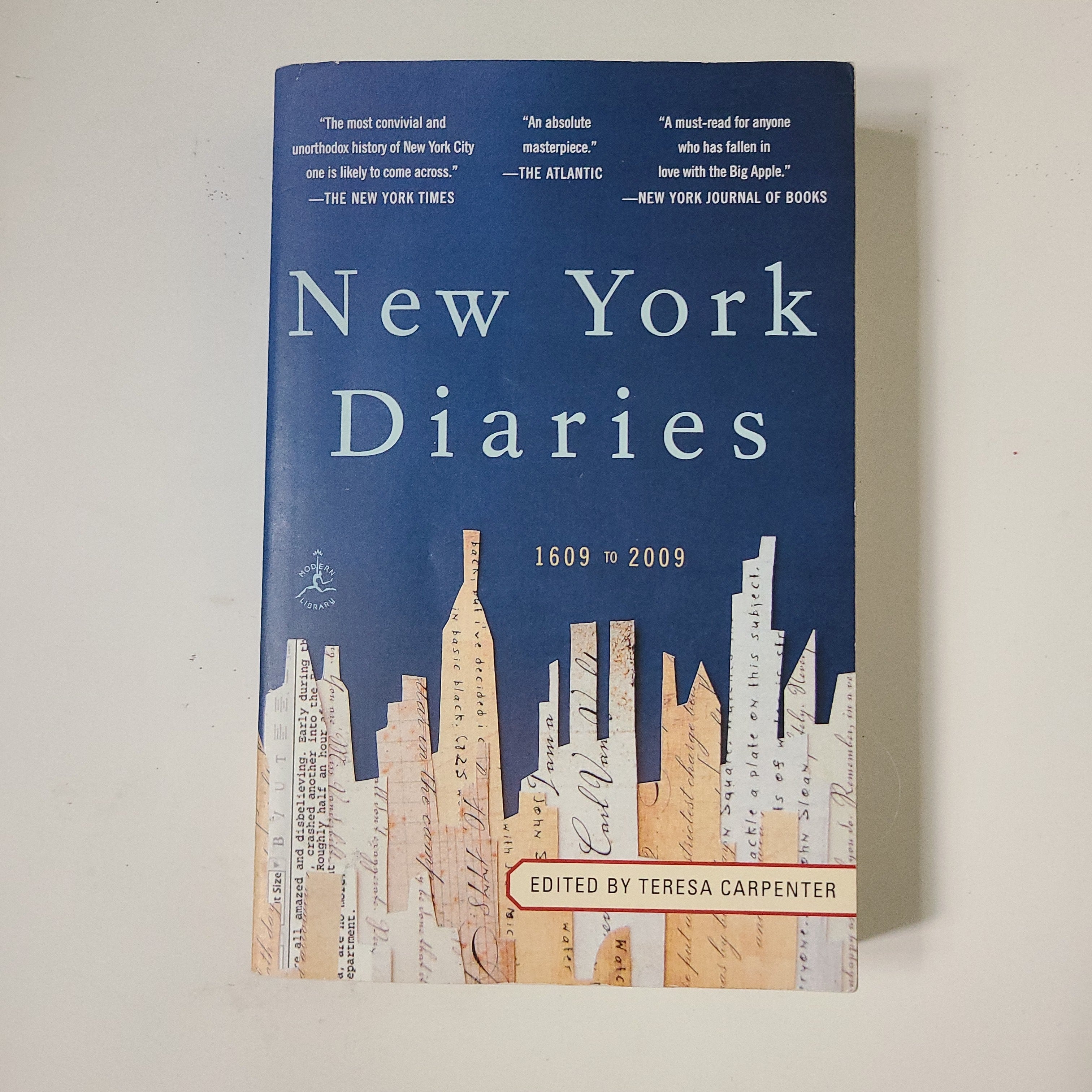 New York Diaries: 1609 To 2009