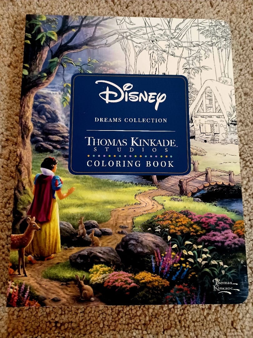 Disney Dreams Collection Thomas Kinkade Studios Coloring Book