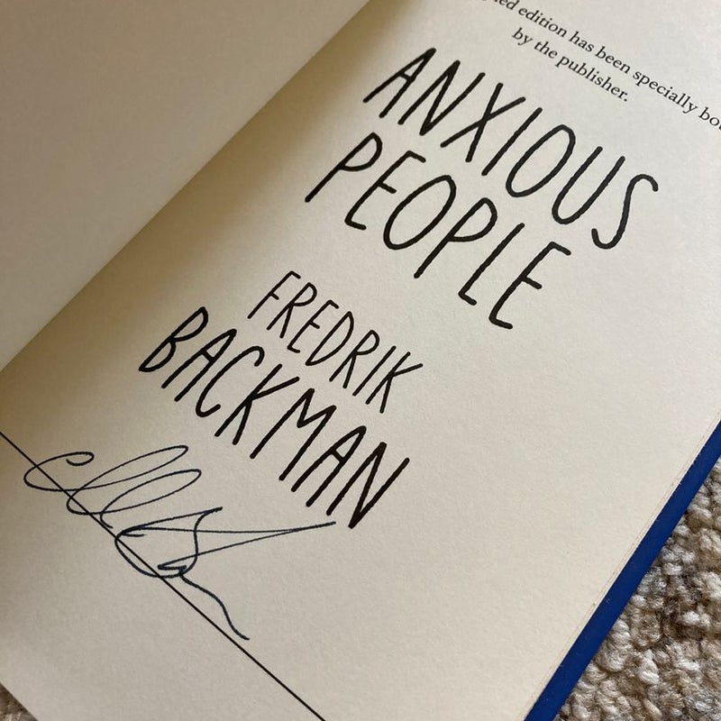 Signed Copy of “Anxious People”