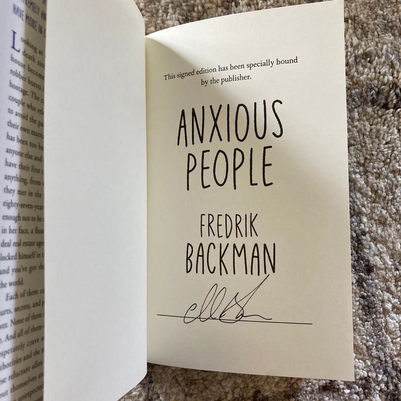 Signed Copy of “Anxious People”
