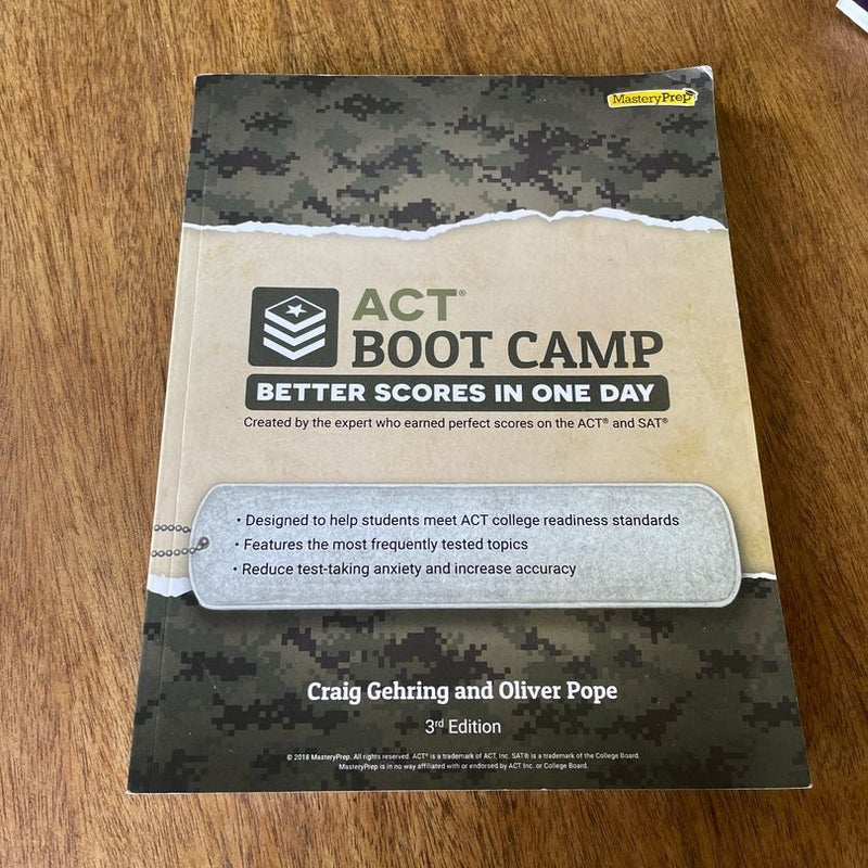 ACT Boot Camp Workbook - 3rd Edition