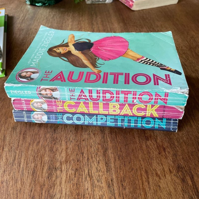 The Audition, The Callback, The Competition book bundle 