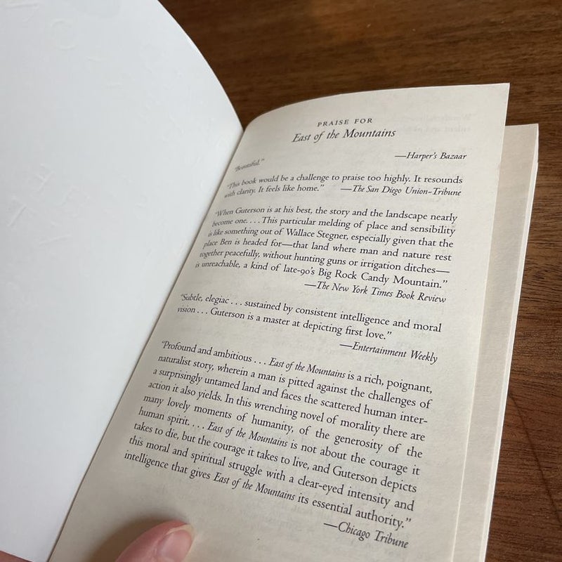 East of the Mountains