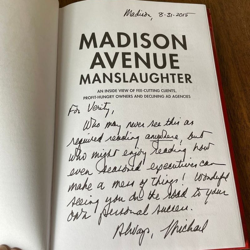 Madison Avenue Manslaughter