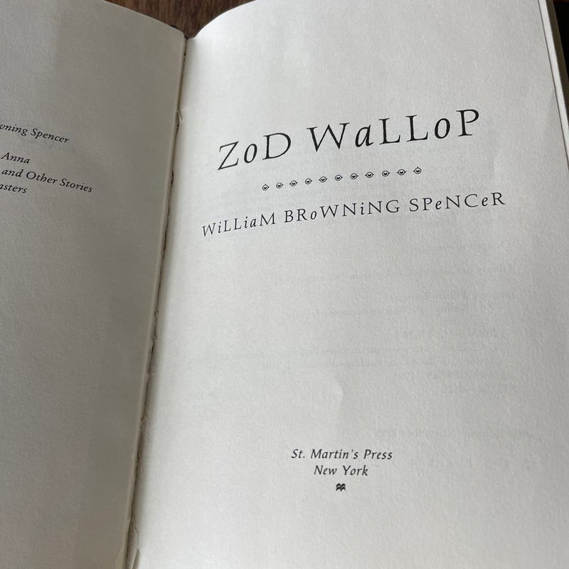 Zod Wallop - first edition hardcover 