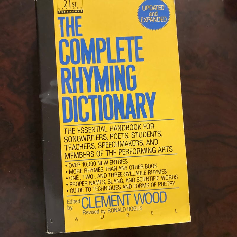 The Complete Rhyming Dictionary