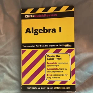 CliffsNotes Algebra I