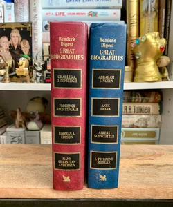 Vintage Book Set: Reader’s Digest Great Biographies
