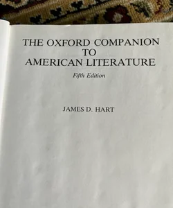 Oxford Companion to American Literature 