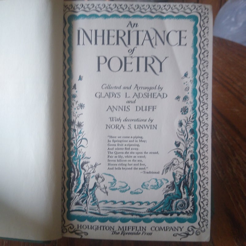 ⭐ An Inheritance of Poetry (vintage)