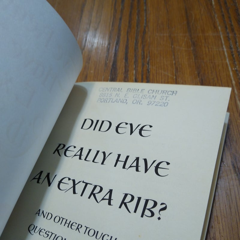 Did Eve Really Have an Extra Rib?