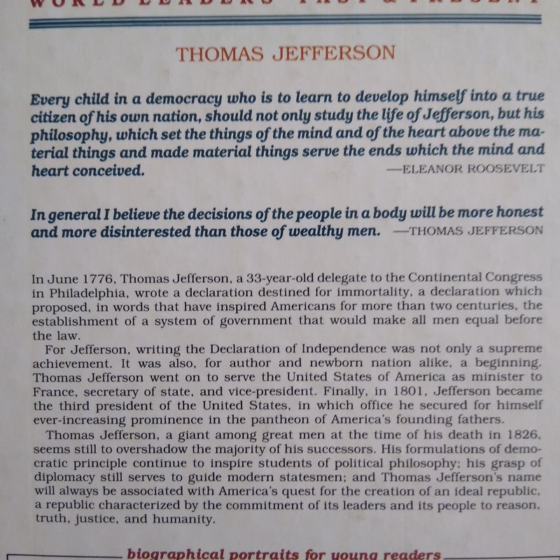 ⭐ Thomas Jefferson
