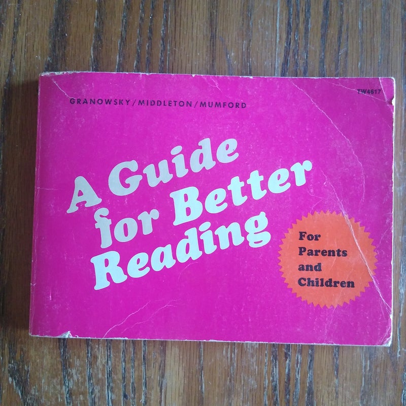 ⭐ A Guide for Better Reading (vintage)