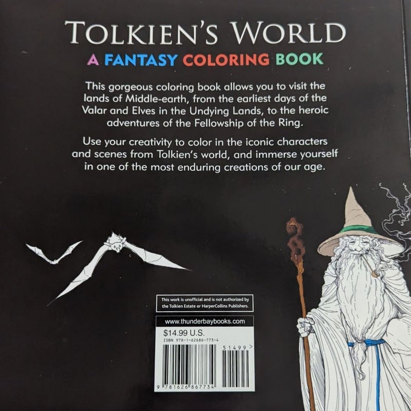 Mythomorphia & Tolkien's World coloring books