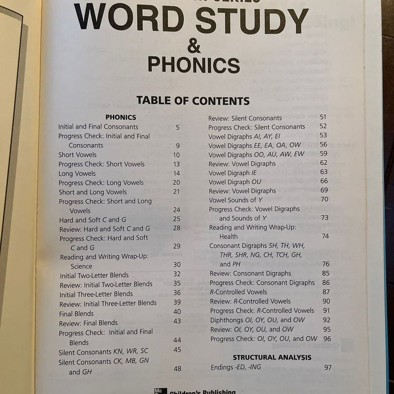 Word Study and Phonics