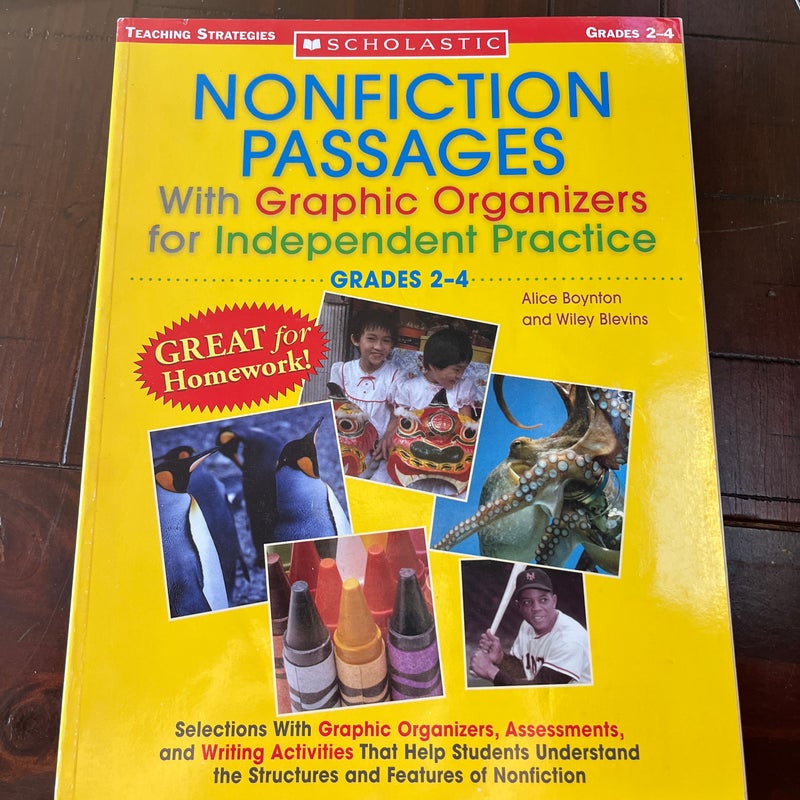 Nonfiction Passages with Graphic Organizers for Independent Practice